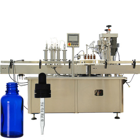 دستگاه پر کننده مایع محلول خوراکی خط الکلی بطری شیشه الکلی دستگاه پر کردن و بسته بندی بطری ویال 4000BPH